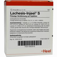Lachesis Inj S Ampullen 10 Stück