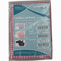 Lätzchen Baby mit ärmel Rückseite Beschichtet Weiss/Rosa 1 Stück