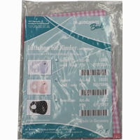 Lätzchen Baby Rückseite Beschichtet Weiss/Rosa 1 Stück
