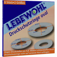 Lebewohl Druckschutzringe Oval 8 Stück