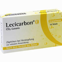 Lecicarbon E Co2- Laxans Zäpfchen 10 Stück