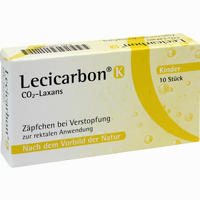 Lecicarbon K Co2- Laxans Kinder- Zäpfchen 10 Stück