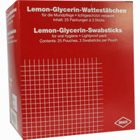 Lemon Glycerin- Wattestäbchen Sticks 25 Stück