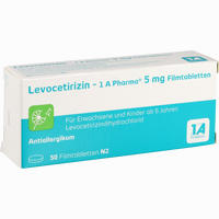 Levocetirizin - 1 A Pharma 5 Mg Filmtabletten 50 Stück