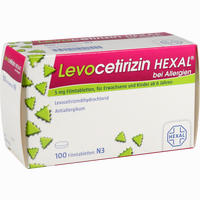 Levocetirizin Hexal bei Allergien 5mg Filmtabletten 100 Stück