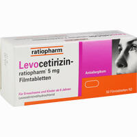Levocetirizin- Ratiopharm 5 Mg Filmtabletten 50 Stück