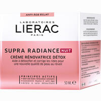 Lierac Supra Radiance Nuit Creme Renovatrice Detox 50 ml
