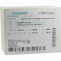 Ligasano Weiß Steril 5x5x1cm Verband 10 Stück