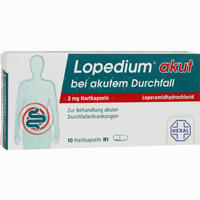 Lopedium Akut bei Akutem Durchfall Kapseln 10 Stück