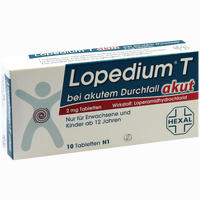 Lopedium T Akut bei Akutem Durchfall Tabletten 10 Stück