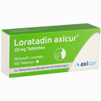 Loratadin Axicur 10 Mg Tabletten AXICORP PHARMA 100 Stück