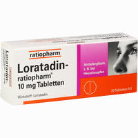 Loratadin- Ratiopharm 10mg Tabletten 20 Stück