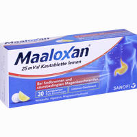 Maaloxan 25mval Kautabletten Lemon 30 Stück