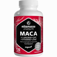 Maca Hochdosiert + L- Arginin + Opc + Vit. Vispura Kapseln 120 Stück