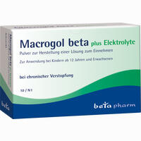 Abbildung von Macrogol Beta Plus Elektrolyte Pulver 10 Stück