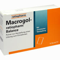 Macrogol- Ratiopharm Balance - Pulver zur Herstellung einer Lösung Zum Einnehmen 10 Stück