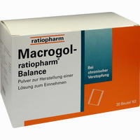 Macrogol- Ratiopharm Balance - Pulver zur Herstellung einer Lösung Zum Einnehmen 30 Stück