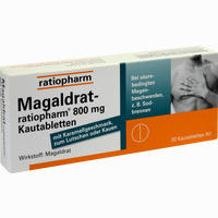 Magaldrat- Ratiopharm 800mg Kautabletten 20 Stück