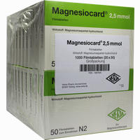 Magnesiocard 2.5mmol Filmtabletten 20 x 50 Stück