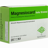 Magnesiocard Forte 10 Mmol Pulver 20 Stück