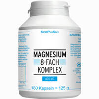 Magnesium 8fach Komplex 400 Mg Kapseln 180 Stück