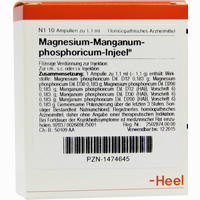 Magnesium- Manganum- Phosphoricum- Injeel Ampullen 10 Stück