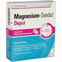 Abbildung von Magnesium- Sandoz Depot Filmtabletten 24 Stück