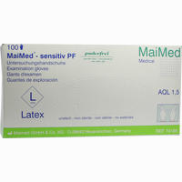 Maimed Sensitiv Untersuchungshandschuhe Puderfrei Gr. L 100 Stück