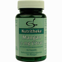 Mangan 2mg Citrat Kapseln 60 Stück
