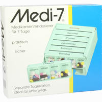 Medi- 7 Medikamentendosierer Türkis 1 Stück