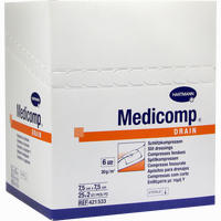Medicomp Drain 7,5 X 7,5cm Sterile Kompressen 25 x 2 Stück