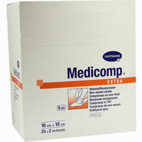 Medicomp Extra 10x10cm Sterile Kompressen 25 x 2 Stück