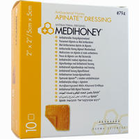 Medihoney Apinate Medizinischer Honig- Alginatverband 5x5cm 10 Stück