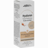 Medipharma Cosmetics Hyaluron Nude Perfection Getöntes Fluid für Helle Hauttypen mit Lsf20 50 ml
