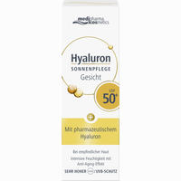 Medipharma Cosmetics Hyaluron Sonnenpflege Gesicht Lsf 50+ Creme 50 ml