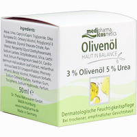 Medipharma Olivenöl Haut in Balance Feuchtigkeitspflege 3% Creme 50 ml