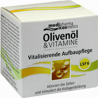 Medipharma Olivenöl & Vitamine Vitalisierende Aufbaupflege mit Lsf Creme 50 ml