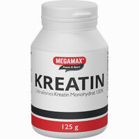 Megamax 100% Reines Kreatin Monohydrat Pulver 125 g