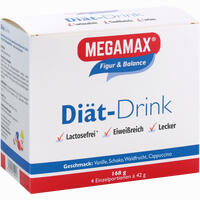 Megamax Diaet Drink Einzelportionen 4 Geschmackr. Pulver 4 x 42 g