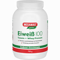 Megamax Eiweiß 100 Erdbeer Pulver 750 g