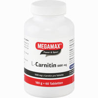 Megamax L- Carnitin 1000mg Tabletten 60 Stück