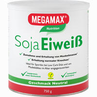 Megamax Soja Eiweiss Neutral Pulver 750 g