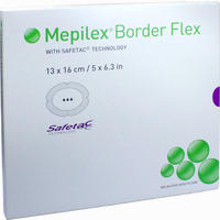 Mepilex Border Flex Schaumverband Haftend 13x16 Cm 5 Stück