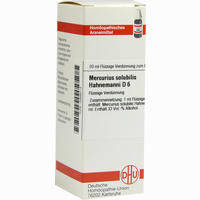 Mercurius Solubilis Hahnemanni D6 Dilution 20 ml