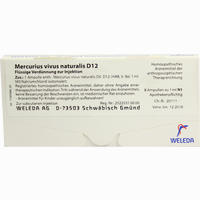 Mercurius Vivus Naturalis D12 Ampullen 8 x 1 ml
