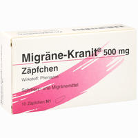 Migräne- Kranit 500mg Zäpfchen 10 Stück
