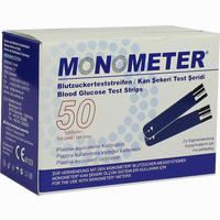 Monometer Blutzucker- Teststreiden P (plasma- äquivalent) Teststreifen 2 x 25 Stück
