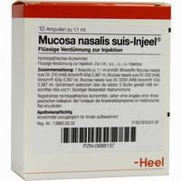 Mucosa Nasalis Suis- Injeel Ampullen 10 Stück