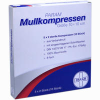 Mullkompr Ster 10x10 8f Param 5 Stück