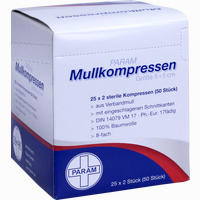 Mullkompr Ster 5x5 8f 25 Stück